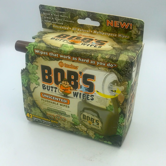 Sterling Other - Bobs Butt Wipes Unscented Flushable Wipes